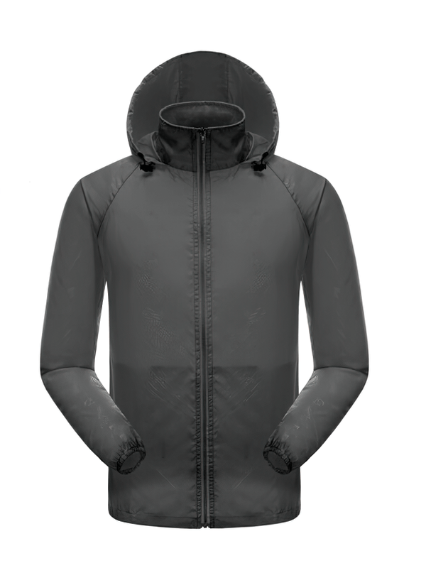 Women's waterproof quick-drying windbreaker with sun protection, hood, and zippered pockets, perfect for outdoor adventures - SF0008.